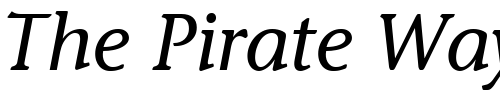 Font : ITC-Stone-Informal-LT-Italic Custom Text : The Pirate Way Test your own text here Click to download or to view this font on a tshirt that can be custom printed in Bali