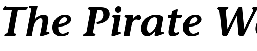 Font : ITC-Stone-Informal-LT-Semibold-Italic Custom Text : The Pirate Way Test your own text here Click to download or to view this font on a tshirt that can be custom printed in Bali