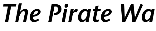 Font : ITC-Stone-Sans-LT-Semibold-Italic Custom Text : The Pirate Way Test your own text here Click to download or to view this font on a tshirt that can be custom printed in Bali