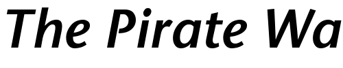 Font : ITC-Stone-Sans-Semibold-Italic Custom Text : The Pirate Way Test your own text here Click to download or to view this font on a tshirt that can be custom printed in Bali