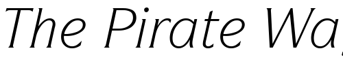Font : ITC-Symbol-Book-Italic Custom Text : The Pirate Way Test your own text here Click to download or to view this font on a tshirt that can be custom printed in Bali