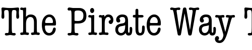 Font : ITCAmericanTypewriter-Condensed Custom Text : The Pirate Way Test your own text here Click to download or to view this font on a tshirt that can be custom printed in Bali