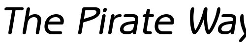 Font : ITCBenguiatGothic-Medium-Oblique Custom Text : The Pirate Way Test your own text here Click to download or to view this font on a tshirt that can be custom printed in Bali
