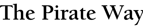 Font : ITCBerkeleyOldstyle-Bold Custom Text : The Pirate Way Test your own text here Click to download or to view this font on a tshirt that can be custom printed in Bali