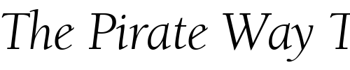 Font : ITCBerkeleyOldstyle-BookIta Custom Text : The Pirate Way Test your own text here Click to download or to view this font on a tshirt that can be custom printed in Bali