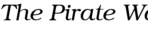 Font : ITCBookman-Light-Italic Custom Text : The Pirate Way Test your own text here Click to download or to view this font on a tshirt that can be custom printed in Bali