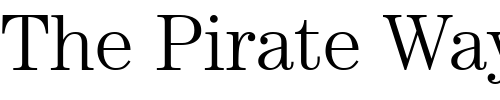 Font : ITCCentury-Light Custom Text : The Pirate Way Test your own text here Click to download or to view this font on a tshirt that can be custom printed in Bali