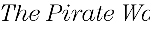 Font : ITCCentury-Light-Italic Custom Text : The Pirate Way Test your own text here Click to download or to view this font on a tshirt that can be custom printed in Bali
