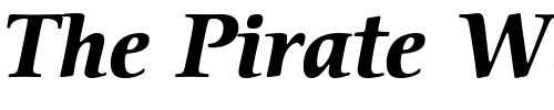 Font : ITCCerigo-BoldItalic Custom Text : The Pirate Way Test your own text here Click to download or to view this font on a tshirt that can be custom printed in Bali
