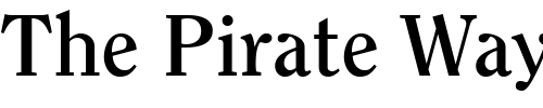Font : ITCClearface-Bold Custom Text : The Pirate Way Test your own text here Click to download or to view this font on a tshirt that can be custom printed in Bali