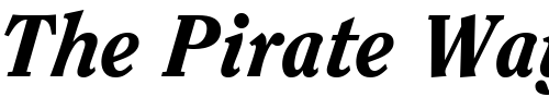 Font : ITCClearface-Heavy-Italic Custom Text : The Pirate Way Test your own text here Click to download or to view this font on a tshirt that can be custom printed in Bali