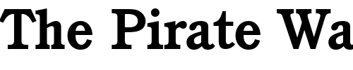 Font : ITCCushing-Bold Custom Text : The Pirate Way Test your own text here Click to download or to view this font on a tshirt that can be custom printed in Bali