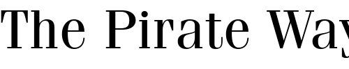 Font : ITCFenice Custom Text : The Pirate Way Test your own text here Click to download or to view this font on a tshirt that can be custom printed in Bali