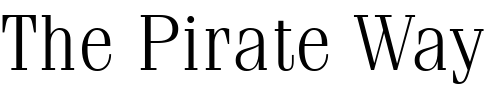Font : ITCFenice-Light Custom Text : The Pirate Way Test your own text here Click to download or to view this font on a tshirt that can be custom printed in Bali