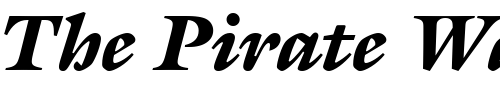 Font : ITCGalliard-Black-Italic Custom Text : The Pirate Way Test your own text here Click to download or to view this font on a tshirt that can be custom printed in Bali