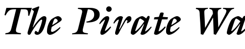 Font : ITCGalliard-Bold-Italic Custom Text : The Pirate Way Test your own text here Click to download or to view this font on a tshirt that can be custom printed in Bali