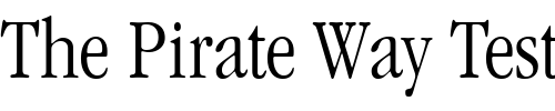 Font : ITCGaramond-CondensedLight Custom Text : The Pirate Way Test your own text here Click to download or to view this font on a tshirt that can be custom printed in Bali