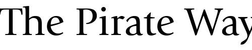 Font : ITCGiovanni-Book Custom Text : The Pirate Way Test your own text here Click to download or to view this font on a tshirt that can be custom printed in Bali