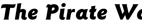 Font : ITCGoudySans-BlackItalic Custom Text : The Pirate Way Test your own text here Click to download or to view this font on a tshirt that can be custom printed in Bali
