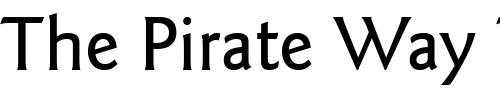 Font : ITCGoudySans-Medium Custom Text : The Pirate Way Test your own text here Click to download or to view this font on a tshirt that can be custom printed in Bali