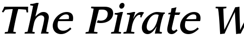Font : ITCLeawood-Medium-Italic Custom Text : The Pirate Way Test your own text here Click to download or to view this font on a tshirt that can be custom printed in Bali