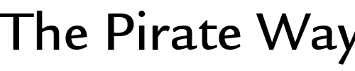 Font : ITCLegacySans-Medium Custom Text : The Pirate Way Test your own text here Click to download or to view this font on a tshirt that can be custom printed in Bali