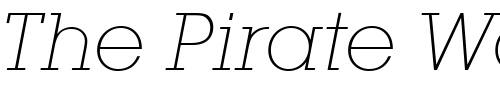 Font : ITCLubalinGraph-ExtraLtObl Custom Text : The Pirate Way Test your own text here Click to download or to view this font on a tshirt that can be custom printed in Bali