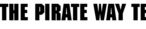 Font : ITCMachine-Bold Custom Text : The Pirate Way Test your own text here Click to download or to view this font on a tshirt that can be custom printed in Bali