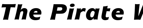 Font : ITCMixage-BlackItalic Custom Text : The Pirate Way Test your own text here Click to download or to view this font on a tshirt that can be custom printed in Bali