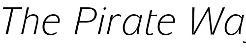 Font : ITCMixage-BookItalic Custom Text : The Pirate Way Test your own text here Click to download or to view this font on a tshirt that can be custom printed in Bali
