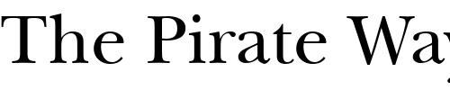 Font : ITCNewBaskervilleRoman Custom Text : The Pirate Way Test your own text here Click to download or to view this font on a tshirt that can be custom printed in Bali