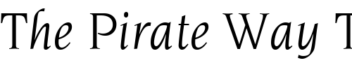 Font : ITCNovarese-Book-Italic Custom Text : The Pirate Way Test your own text here Click to download or to view this font on a tshirt that can be custom printed in Bali
