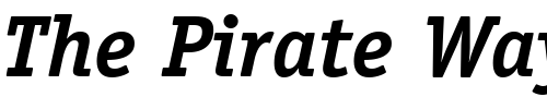 Font : ITCOfficinaSerif-Bold-Italic Custom Text : The Pirate Way Test your own text here Click to download or to view this font on a tshirt that can be custom printed in Bali