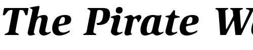 Font : ITCSlimbach-Black-Italic Custom Text : The Pirate Way Test your own text here Click to download or to view this font on a tshirt that can be custom printed in Bali