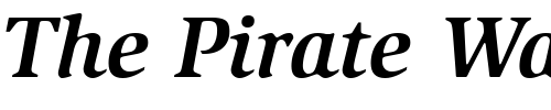 Font : ITCSlimbach-Bold-Italic Custom Text : The Pirate Way Test your own text here Click to download or to view this font on a tshirt that can be custom printed in Bali