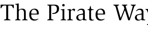 Font : ITCSlimbach-Book Custom Text : The Pirate Way Test your own text here Click to download or to view this font on a tshirt that can be custom printed in Bali