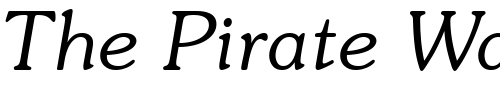 Font : ITCSouvenir-Light-Italic Custom Text : The Pirate Way Test your own text here Click to download or to view this font on a tshirt that can be custom printed in Bali