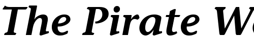 Font : ITCStoneInformal-SemiBold-Italic Custom Text : The Pirate Way Test your own text here Click to download or to view this font on a tshirt that can be custom printed in Bali