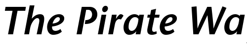 Font : ITCStoneSans-SemiBold-Italic Custom Text : The Pirate Way Test your own text here Click to download or to view this font on a tshirt that can be custom printed in Bali