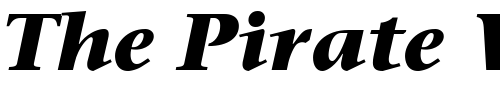 Font : ITCStoneSerif-Bold-Italic Custom Text : The Pirate Way Test your own text here Click to download or to view this font on a tshirt that can be custom printed in Bali