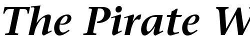 Font : ITCStoneSerif-SemiBold-Italic Custom Text : The Pirate Way Test your own text here Click to download or to view this font on a tshirt that can be custom printed in Bali