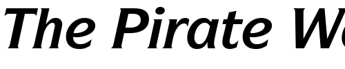 Font : ITCSymbol-Bold-Italic Custom Text : The Pirate Way Test your own text here Click to download or to view this font on a tshirt that can be custom printed in Bali