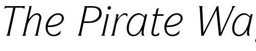 Font : ITCSymbol-Book-Italic Custom Text : The Pirate Way Test your own text here Click to download or to view this font on a tshirt that can be custom printed in Bali