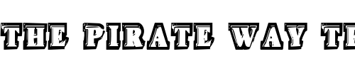 Font : Icebox-Art-Condensed Custom Text : The Pirate Way Test your own text here Click to download or to view this font on a tshirt that can be custom printed in Bali