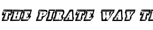 Font : Icebox-Art-Condensed-Italic Custom Text : The Pirate Way Test your own text here Click to download or to view this font on a tshirt that can be custom printed in Bali