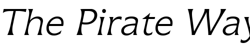 Font : Icone-LT-Light-Italic Custom Text : The Pirate Way Test your own text here Click to download or to view this font on a tshirt that can be custom printed in Bali