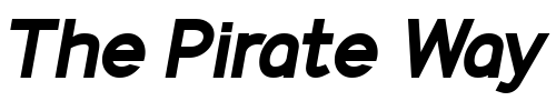 Font : IdentikalSans-BoldItalic Custom Text : The Pirate Way Test your own text here Click to download or to view this font on a tshirt that can be custom printed in Bali