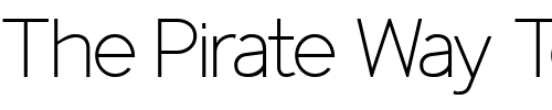 Font : IdentikalSans-Light Custom Text : The Pirate Way Test your own text here Click to download or to view this font on a tshirt that can be custom printed in Bali