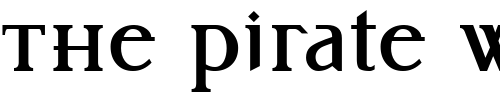 Font : Idiosynoptium2 Custom Text : The Pirate Way Test your own text here Click to download or to view this font on a tshirt that can be custom printed in Bali