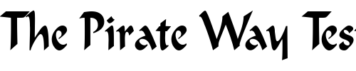 Font : IgnaciousCondensed-Regular Custom Text : The Pirate Way Test your own text here Click to download or to view this font on a tshirt that can be custom printed in Bali